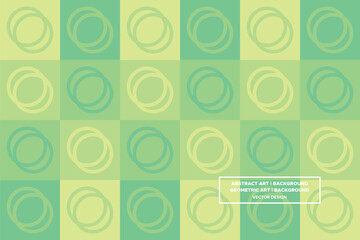 Circular and Circle Shapes and Designs Green and Light Green Colors Geometric Pattern Abstract Pattern Seamless 