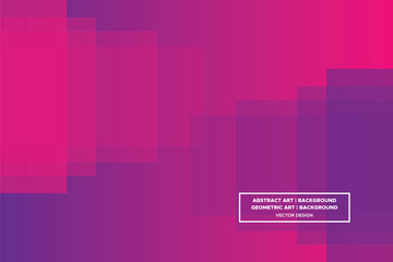 Square Shapes Purple and Red Colors with Gradient Backdrop Modern Abstract Background Geometric Background