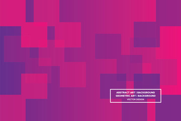 Square Shapes Purple and Red Colors with Gradient Backdrop Modern Abstract Background Geometric Background