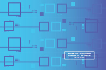 Square Shapes Blue and Light Blue Colors with Gradient Backdrop Modern Abstract Background Geometric Background