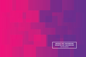 Obraz premium Square Shapes Purple and Red Colors with Gradient Backdrop Modern Abstract Background Geometric Background