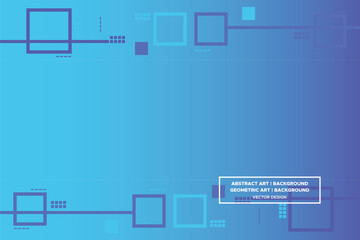 Square Shapes Blue Colors with Gradient Backdrop Modern Abstract Background Geometric Background