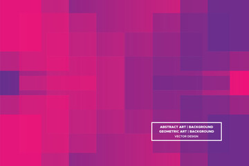 Square Shapes Purple and Red Colors with Gradient Backdrop Modern Abstract Background Geometric Background