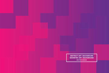 Square Shapes Purple and Red Colors with Gradient Backdrop Modern Abstract Background Geometric Background