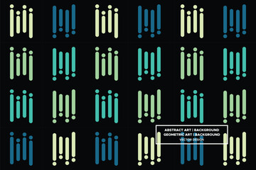 Rectangular and Rectangle Shapes and Designs Green and Blue Colors Geometric Pattern Abstract Pattern Seamless 