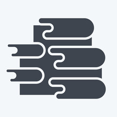 Obraz premium Icon Pamukkale. related to Turkey symbol. glyph style. simple design editable. simple illustration