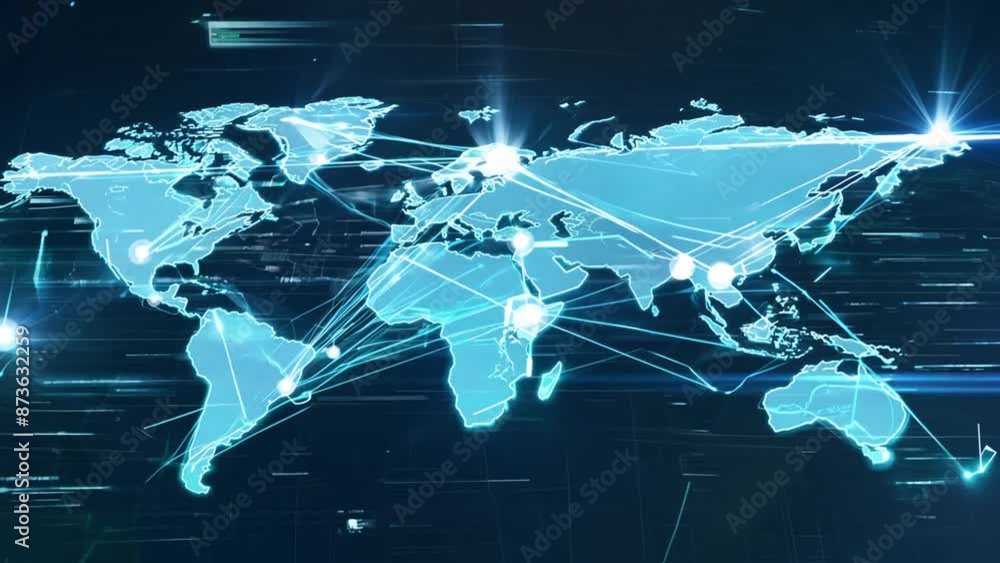 Poster global digital networking generative ai