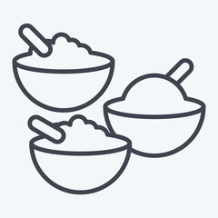 Icon Turkish Spices. related to Turkey symbol. line style. simple design editable. simple illustration