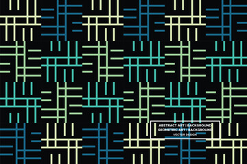 Line and Rectangle Shapes and Designs Green and Blue Colors Geometric Pattern Abstract Pattern Seamless 