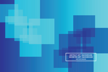Obraz premium Square Shapes Blue and Light Blue Colors with Gradient Backdrop Modern Abstract Background Geometric Background