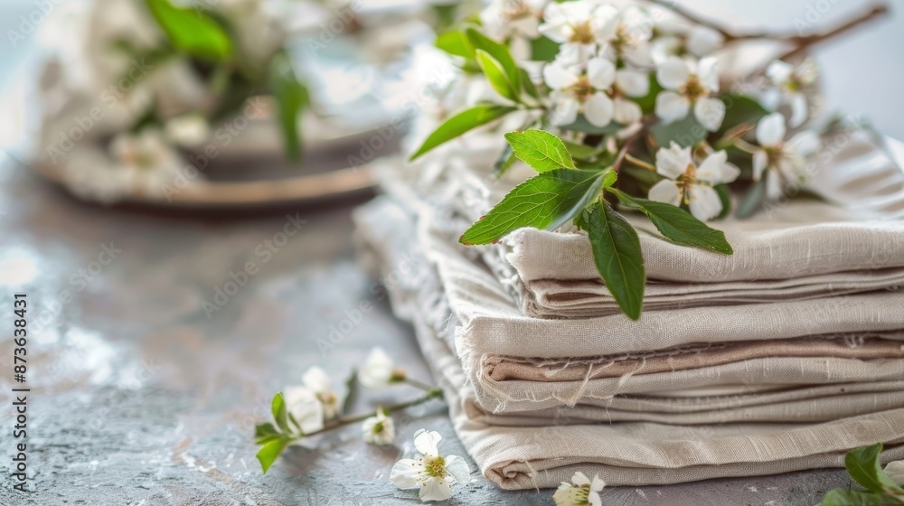 Poster get crafty and make your own reusable cloth napkins perfect for a zerowaste lifestyle. image shows a