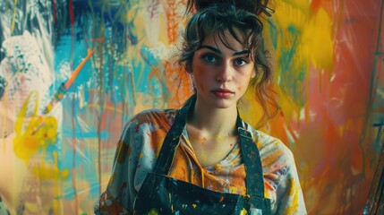 Confident and creative, this young artist is ready to take on the world with her unique style and perspective.