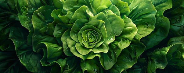 Detailed photograph of Bibb lettuce head, capturing its round shape and delicate leaves, perfect for culinary magazines and recipe blogs