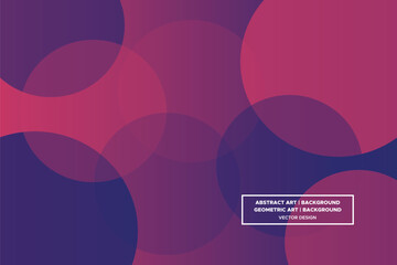 Circular and Circle Shapes Purple and Red Colors with Gradient Backdrop Modern Abstract Background Geometric Background