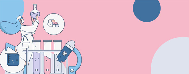 Medical characters fighting the epidemic flat vector concept operation hand drawn illustration
