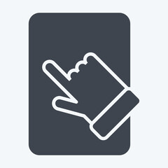 Icon Tablet Pad. related to Computer symbol. glyph style. simple design editable. simple illustration