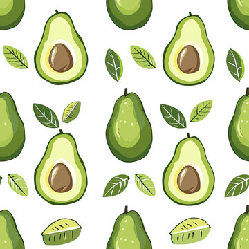 avocado pattern banner wallpaper sameless
