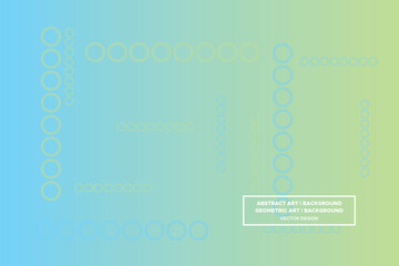 Circle Shapes Green and Blue Colors with Gradient Backdrop Modern Abstract Background Geometric Background