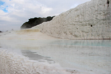 cotton castle, Pamukkale in Turkey