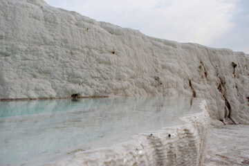 cotton castle, Pamukkale in Turkey