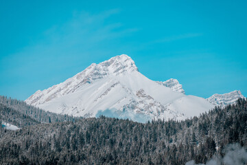 Snow covered mountains