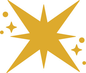 Hand drawn sparkling stars collection