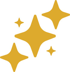 Hand drawn sparkling stars collection