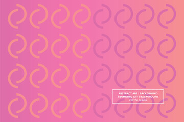 Half Circle Shapes Orange and Purple Colors with Gradient Backdrop Modern Abstract Background Geometric Background