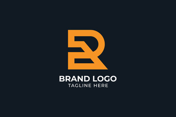 initial letter R modern creative minimal monochrome monogram symbol, letter R arrow logo for finance investment business corporate comapny