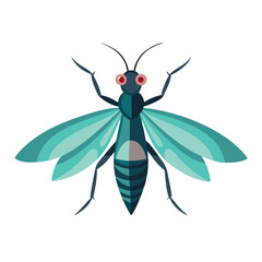  Phasmids insect flat vector illustration on white background