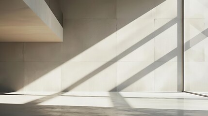 Obraz premium A minimalist composition of light and shadow