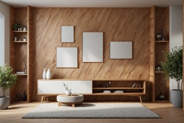 Abstract wallpaper background living room wooden walls