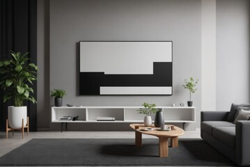 Abstract wallpaper background living room couch television