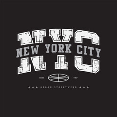 New york city illustration typography. perfect for t shirt design