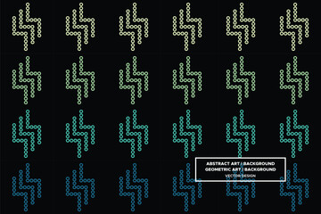 Circle Line Shapes Green Colors Geometric Pattern Abstract Pattern Seamless Pattern