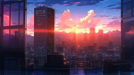 Cityscapes of the future with sleek architecture and technology. Ideal for backgrounds, concept art, and visual novels.
