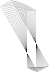 Dynamic lines in square logo, symbol, icons, monogram