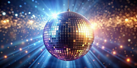 Obraz premium Glistening nuances disco ball , glittering, shimmering, reflections, sparkling, party, mirror ball, dance floor