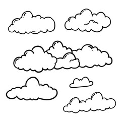 Lovely Cartoon Cloud Art