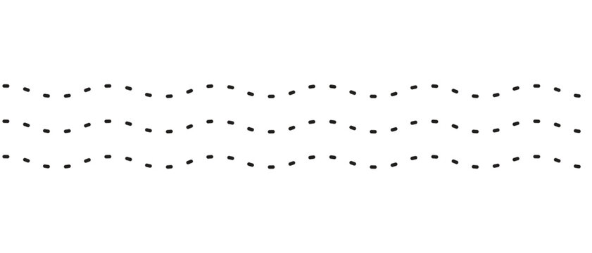 Wavy, waving, billowy, squiggle and squiggle lines. Distortion, deformation effect element. Curvy, squiggle parallel stripes. Oscillation, pulse warp effect element