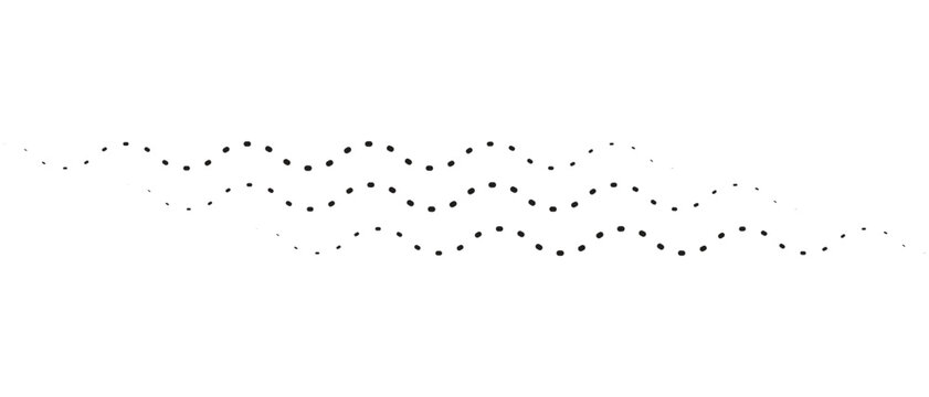 Wavy, waving, billowy, squiggle and squiggle lines. Distortion, deformation effect element. Curvy, squiggle parallel stripes. Oscillation, pulse warp effect element
