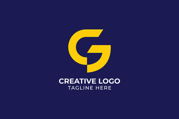 letter GC CG creative minimal monochrome monogram symbol, letter GC CG finance company corporate business logo
