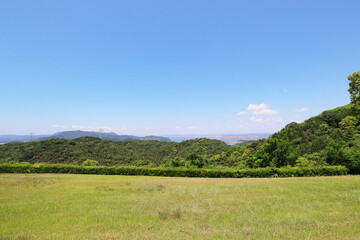 Fototapeta premium 高台から見る瀬戸内海の風景