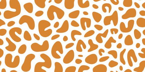 Abstract animal skin leopard seamless pattern design. Jaguar, leopard, cheetah, panther fur. Black and white seamless camouflage background.