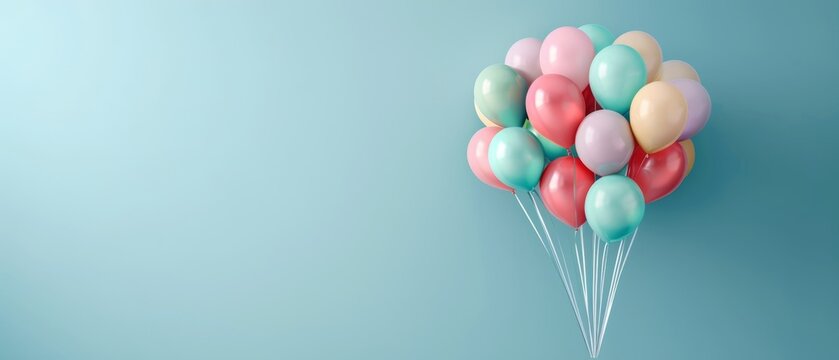 Colorful jelly beans like balloons fill a glass jar, ready for a celebratory party