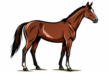 Horse  vector illustration  on white background 