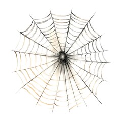 Obraz premium Intricate Cobweb in Ethereal Watercolor on White Background