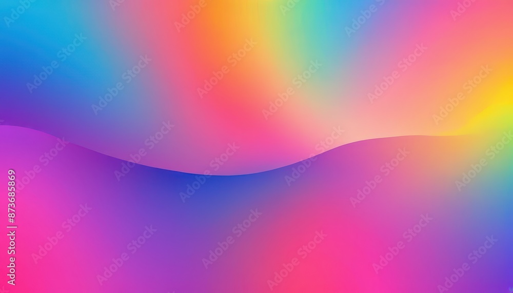 Poster abstract gradient background with wave.
