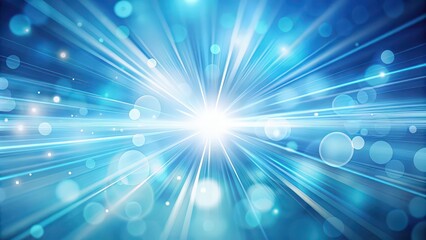 Obraz premium Blurred light beams and lines on a light blue background, abstract, wallpaper, design, vibrant, soft focus