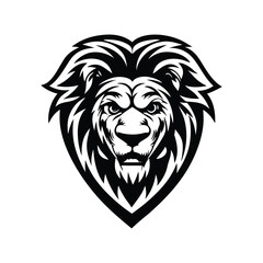 Detailed Lion Vector illustration With White Background